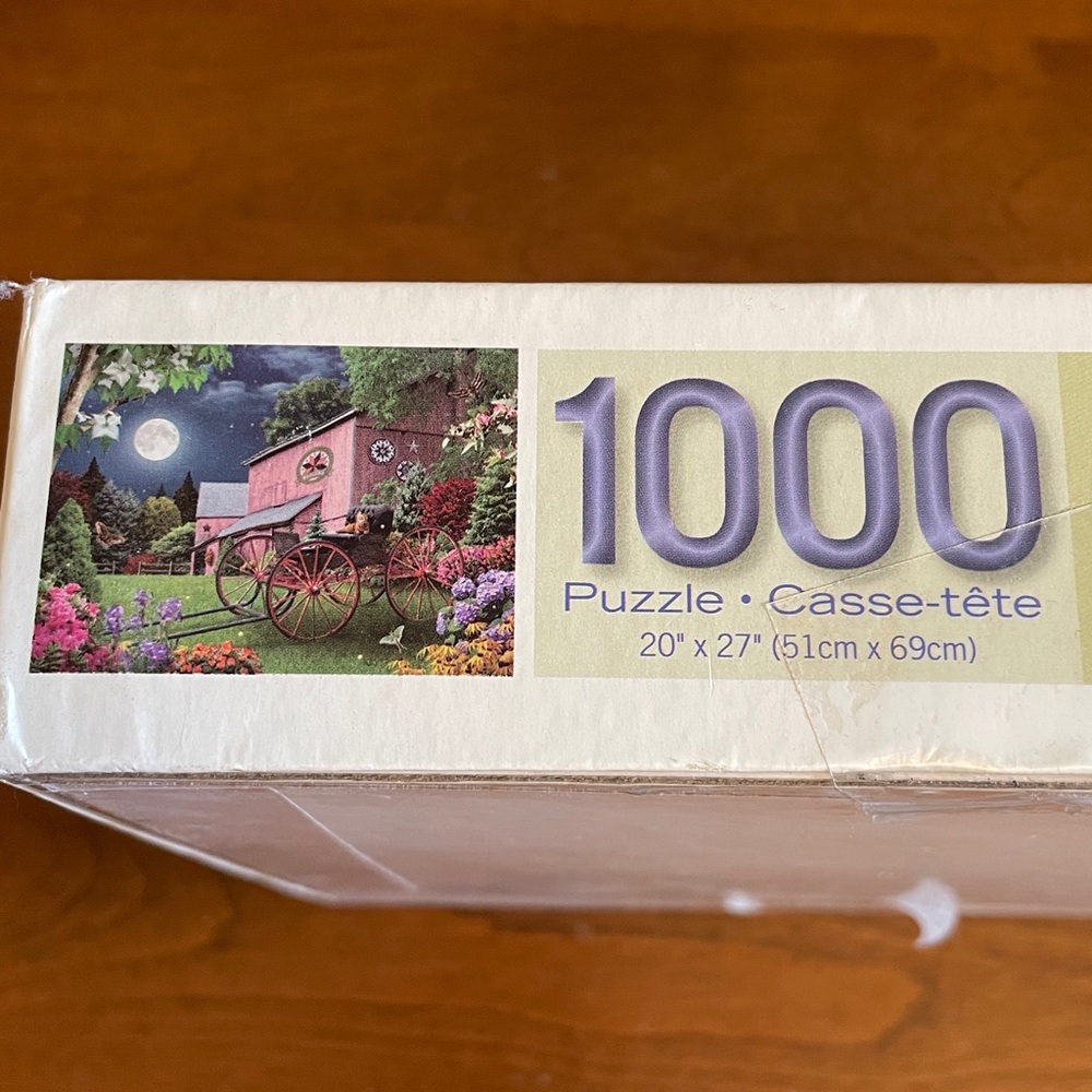 1000 Piece Moonlit Barn Puzzle - Picture 2 of 3